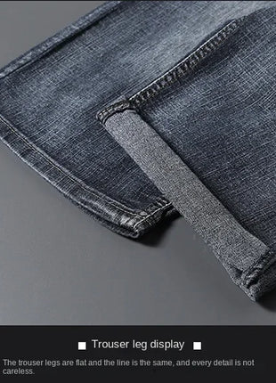 Jorts in denim slim da uomo stile classico da uomo Estate New Business Fashion Thin Stretch Short Casual jorts da uomo