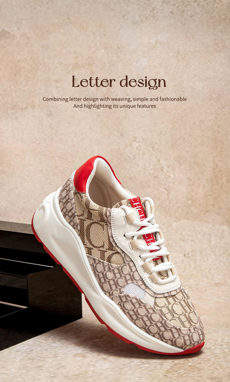 Women's Vulcanized Shoes 2026 New Beige Walking Shoes Women's Outdoor Sports Shoes
