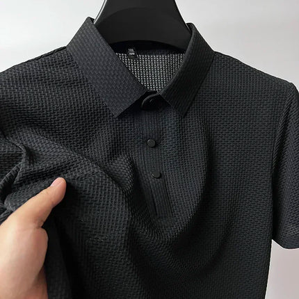 Summer New Men's POLO T-Shirt CZ Ceska Zbrojovka Firearms High End Ice Silk Men's Short-Sleeved Top Shirt Collar