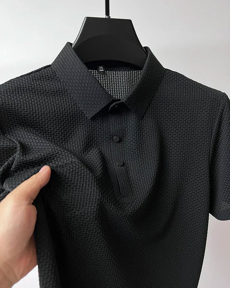 Estate Nuovi Uomini POLO T-Shirt CZ Ceska Zbrojovka Armi da fuoco High End Maglia di seta del ghiaccio da uomo a maniche corte Top Colletto della camicia