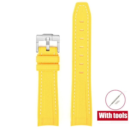 Cinturino in gomma per Swatch X Omega Joint MoonSwatch Cinturino sportivo impermeabile da 20 mm Cinturino con estremità curva in silicone per uomo donna platinumshop