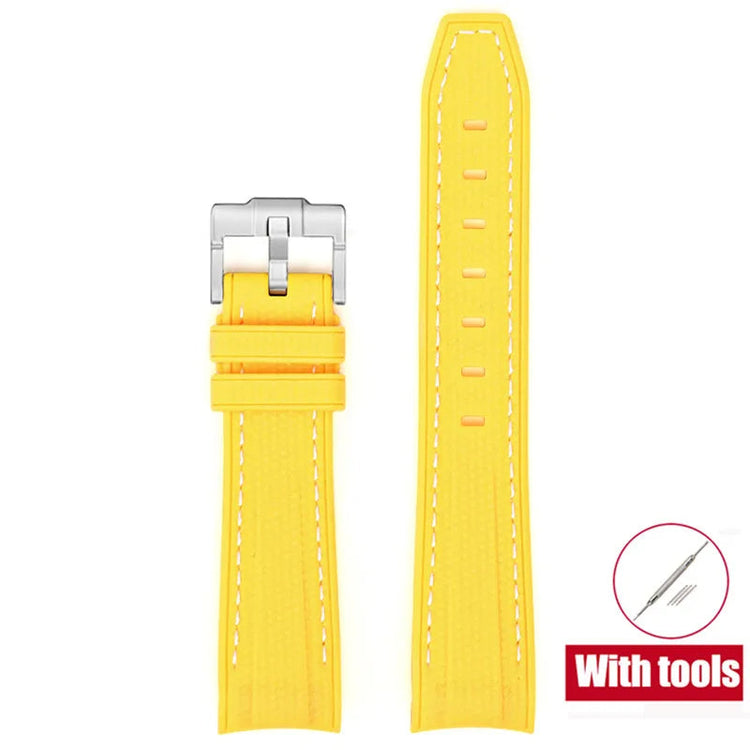 Cinturino in gomma per Swatch X Omega Joint MoonSwatch Cinturino sportivo impermeabile da 20 mm Cinturino con estremità curva in silicone per uomo donna platinumshop