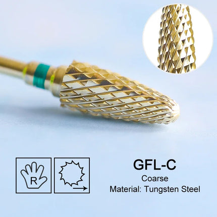 Carbide Large Cone Nail Drill Bits Electric Milling Cutter For Gel Polish Removal Grinding DIY Home Salon Manicure Pedicure Nail Art Accessories Supplies