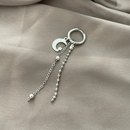 KPOP Orecchini coreani in acciaio inossidabile Donna Uomo Luna Piuma Catena Croce Orecchini punk geometrici Gioielli Hip Hop Unisex platinumshop
