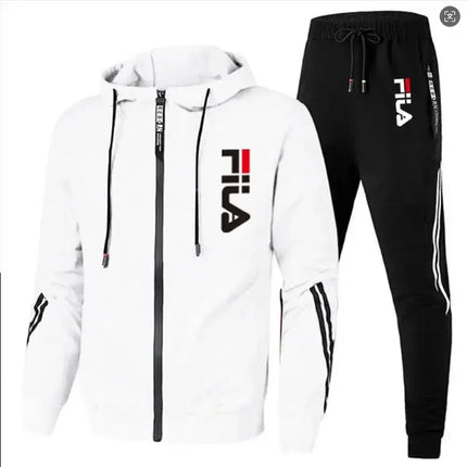 Men's 2026 Fashion Leisure Outdoor Zipper Jacket And Sports Pants Jogging Set Fitness Two-Piece Set for Spring And Autumn