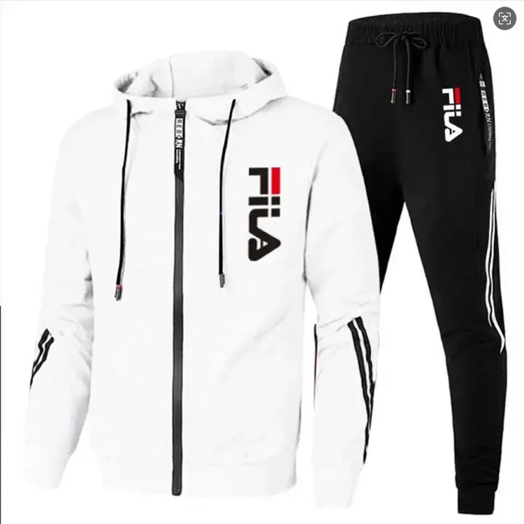 Men's 2026 Fashion Leisure Outdoor Zipper Jacket And Sports Pants Jogging Set Fitness Two-Piece Set for Spring And Autumn