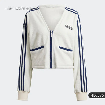 Adidas Originals Women's Fashion Jacket Sport Knit Cardigan HL6585