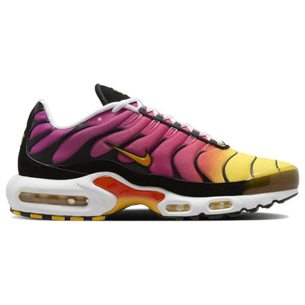 Nike Air Max Plus TN Men Sneakers Gradient Mesh Low Top Casual Shoes Yellow Red Breathable Comfort Sports Shoes DX0755-600