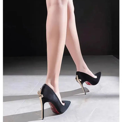 Scarpe da Donna di Design di Lusso, Tacchi Alti a Punta Stiletto con Design a Scettro e Spada Dorata, Moda Regina 2026, Zapatos De Mujer platinumshop