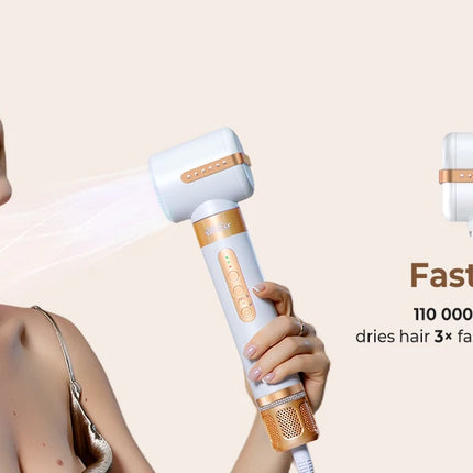 7‑In‑1 Multi‑Functional Hot Air Hair Styling Set,626-1- Curling Wand, Hair Dryer, Straightening Comb, Round Brush, Interchangeable Heads Household Salon Hair Care Styling Instrument