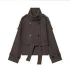Women's New Jackets Autumn 2026 Fashion Loose High-necked Warm Autumn Woolen Coats Chic Women's Street Youth Outerwear Coats