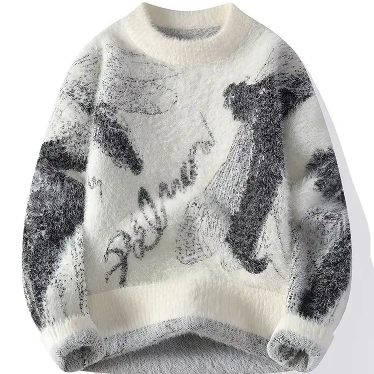2026 Winter Sweaters for male men thick O-neck sweater men Student youth sweaters autumn Men's wool Casual Knitwear Pullover