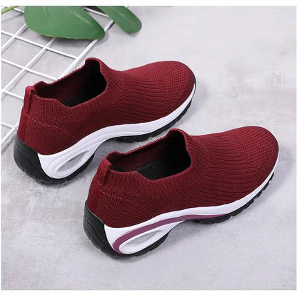 Nuove Scarpe Sportive Casual da Donna Estate 2024, Sneakers con Zeppa e Piattaforma, Scarpe Vulcanizzate Traspiranti per Signore