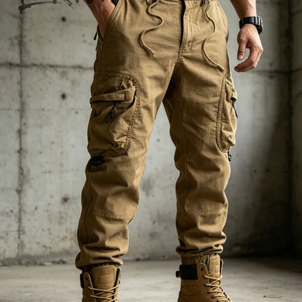 Mens Cargo Pants Autumn Winter Casual Mens Pant Baggy Regular Cotton Trousers Male Combat Military Tactical Pants Multi Pockets