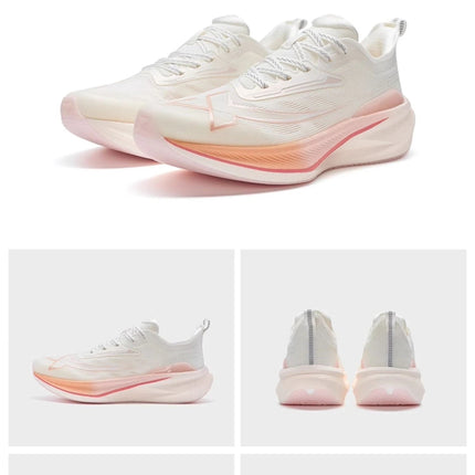 Xtep 2000KM 2.0 Running Shoes Women  Summer Shock Absorption Professional TPU Sneakers 876218110044 (suggest half size down) PlatiNum