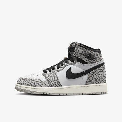 Scarpe da basket per bambini grandi Nike Air Jordan 1 GS originali per ragazze FD1437-052 platinumshop