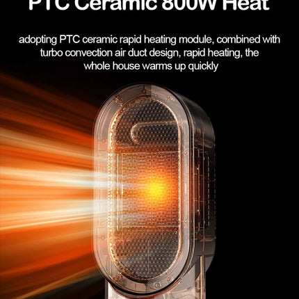 Portable Heater Electric Fan Heater Mini Radiator Desktop Warmer Machine For Winter PTC Ceramic Heating For Home Bedroom Office
