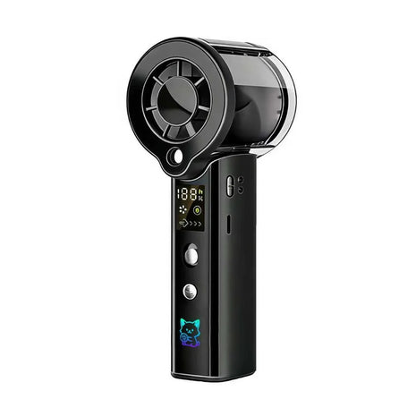 Ventilatore Portatile con Spray d'Acqua e Graffiti Laser, 3000 mAh Ricaricabile, 100 Velocità, per Casa e Esterni