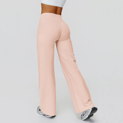Yoga Pants High Waist Flare Leggings Women Gym Fitness Flared Trousers Breathable Wide Leg Pants Female Workout Dance Trousers