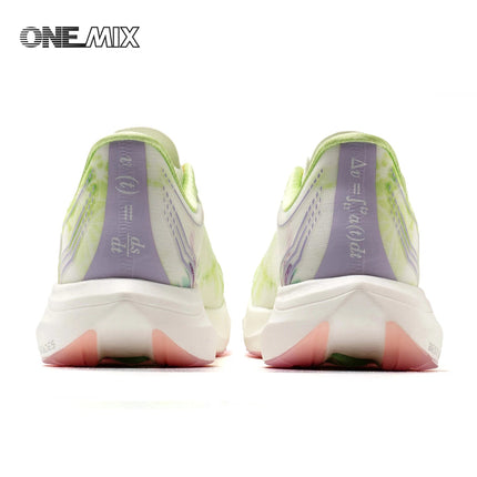 Scarpe da Corsa ONEMIX Marathon con Piastra in Carbonio, Supporto Professionale Stabile, Ammortizzazione, Ultra-leggere e Reattive per Uomo PlatiNum