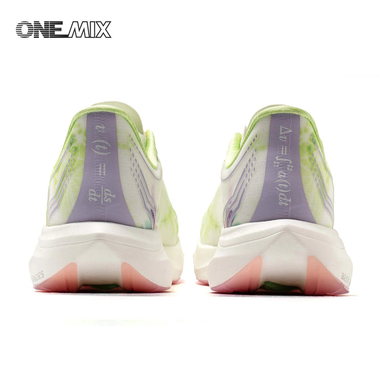 Scarpe da Corsa ONEMIX Marathon con Piastra in Carbonio, Supporto Professionale Stabile, Ammortizzazione, Ultra-leggere e Reattive per Uomo PlatiNum