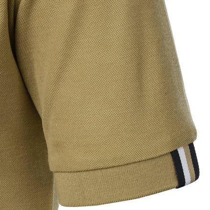 Men's Casual Short Sleeve Button-Up Lapel Solid Color T-Shirt