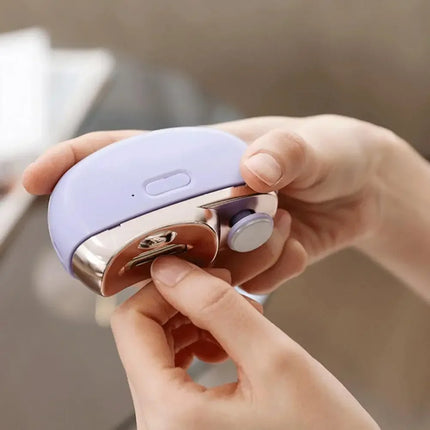 3-in-1 Electric Nail Trimmer for Seniors & Adults, Automatic Nail Clipper with Polishing, Rechargeable Safe Nail Cutter for Elderly Kids