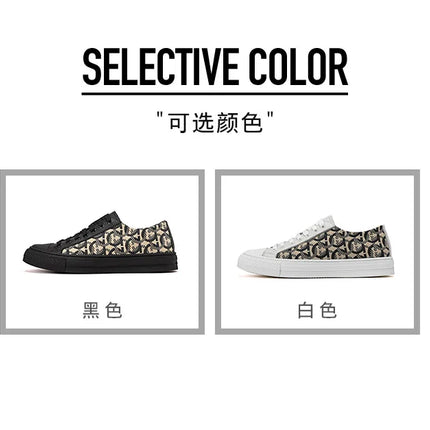 New Shoes for Men Genuine Leather Patchwork Casual Shoes Trend Flat Skateboard Shoes Youth Cool Lace-up Sneakers