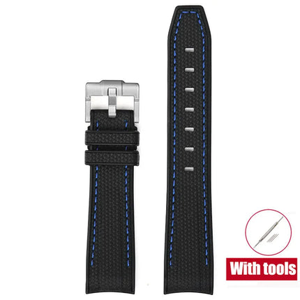 Cinturino in gomma per Swatch X Omega Joint MoonSwatch Cinturino sportivo impermeabile da 20 mm Cinturino con estremità curva in silicone per uomo donna platinumshop