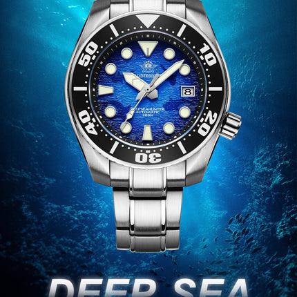 ADDIESDIVE Watches For Men Sapphire Luxury NH35 Mechanical Wristwatch 200m Waterproof Ceramic Bezel BGW9 Luminous Diving Watch