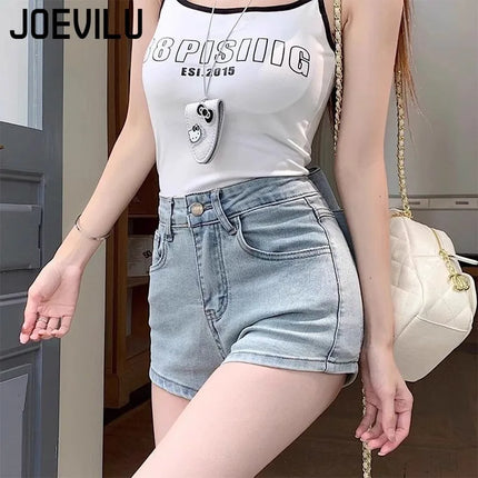Women's Y2K Sexy Denim Shorts Petite High Waist Hip Lifting Shorts Slim Summer Hot Pants with 3D Bow Personality Detail