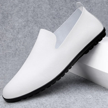 Scarpe da uomo in vera pelle Casual formali mocassini da uomo mocassini estate italiana traspirante Slip on scarpe da barca maschili Over Size 50 51