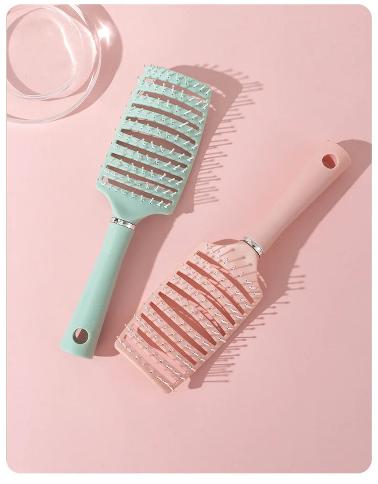1pc anti-static massage brush  women's hair and scalp massage comb - straight hair professional tool Special for real hair wigs