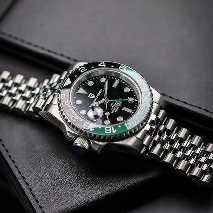 Orologio Meccanico di Lusso da Uomo PAGANI DESIGN 2026 con Ghiera Pepsi Cola da 40MM, Cinturino Jubilee in Acciaio Inossidabile, Impermeabile, Automatico, Regalo per Uomo