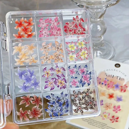 12Grid Metal Micro Caviar Beads Nail Art Charms, Gold Silver Mini Balls, 3D Nail Gem Decor with Magnetic Pen for DIY Nail Decoration