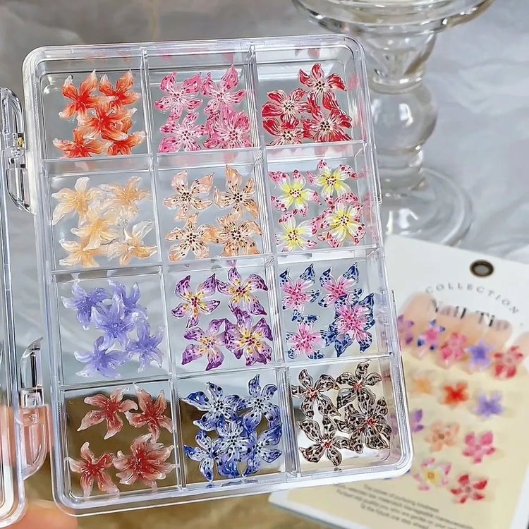 12Grid Metal Micro Caviar Beads Nail Art Charms, Gold Silver Mini Balls, 3D Nail Gem Decor with Magnetic Pen for DIY Nail Decoration