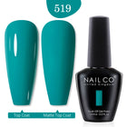NAILCO 15ml Green Blue Series UV Nail Gel Polish Blue Colors UV&LED Gel Varnish Red Soak Off Semi Permanent LED Nail Gel Varnish