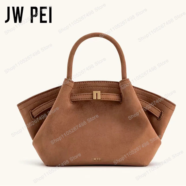Borsa Mini Tote Hana di JW PEI per Donne, Borsa a Mano in Pelle Martellata Premium, Borsa a Tracolla per Lavoro
