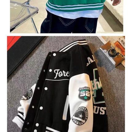 Boys Baseball Uniform Jackets For 3-14 Years Children Clothes For Teenage Boys Sports Outerwear Coat Spring Fashion Sweatshirts
