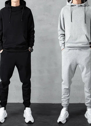 Men‘s Two-piece Autumn and Winter Men's Sports Suit Autumn and Winter Suit Sweatpants Sweater Men's Casual Suit Men's PlatiNum