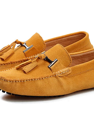 Mocassini da uomo primavera estate scarpe Casual in pelle scamosciata Slip-ons da uomo Luxury Brand Mocassin Man Plus Size 50 51 52 53 per piede grande