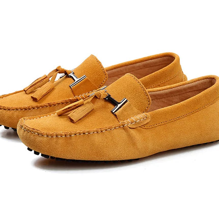 Mocassini da uomo primavera estate scarpe Casual in pelle scamosciata Slip-ons da uomo Luxury Brand Mocassin Man Plus Size 50 51 52 53 per piede grande