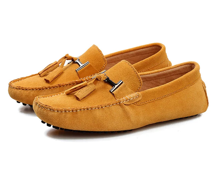 Mocassini da uomo primavera estate scarpe Casual in pelle scamosciata Slip-ons da uomo Luxury Brand Mocassin Man Plus Size 50 51 52 53 per piede grande