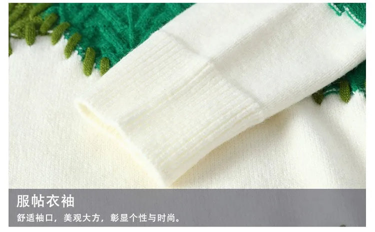 Thorn Style Spliced Knitted Sweater 2025 Fashionable High Street Autumn Winter Warm Men's Top Hip-hop Streetwear Fishing Sports