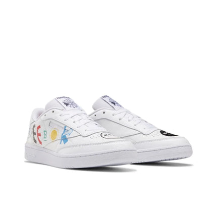 Reebok Club C Skateboard Shoes Unisex Low Top White FY3073