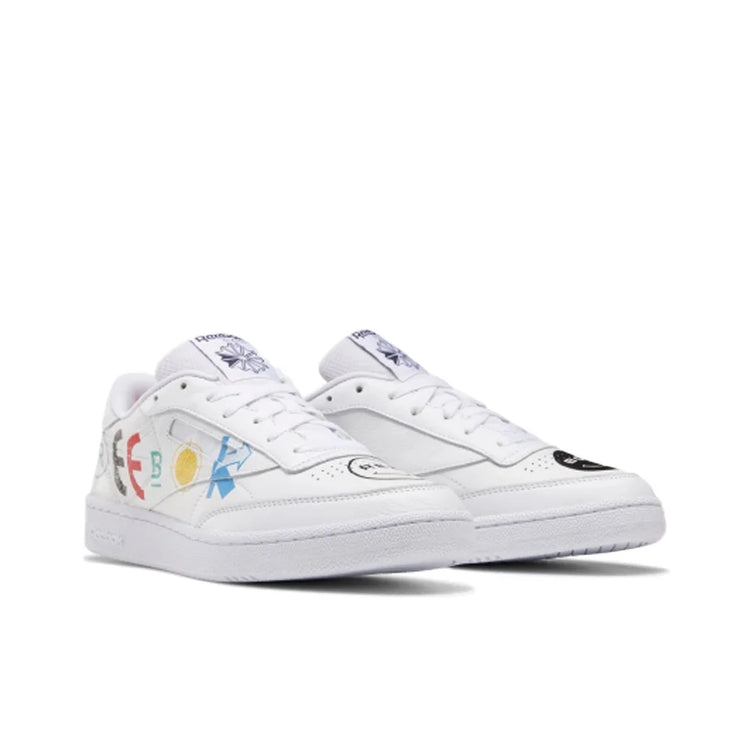 Reebok Club C Skateboard Shoes Unisex Low Top White FY3073