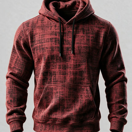 Unisex 3D Printed Hoodie Vintage Rust Texture Block Pullover Long Sleeve Kangaroo Pocket Street Casual Sweatshirt