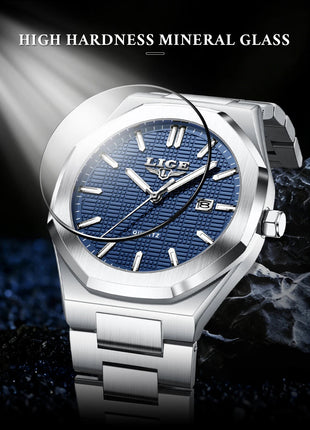 LIGE Orologio da donna elegante e lussuoso, orologio classico alla moda con data automatica, cinturino in acciaio inossidabile, orologi luminosi impermeabili per donna, regalo per signora platinumshop