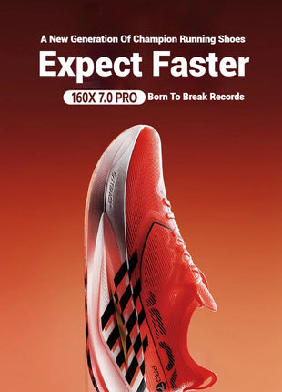 Xtep 160X 7.0 Pro Running Shoes 2025 Professional Marathon PB Carbon Plate Sports Shoes Cushioning Shock Sneakers 975319110041 PlatiNum