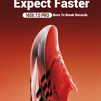 Xtep 160X 7.0 Pro Running Shoes 2025 Professional Marathon PB Carbon Plate Sports Shoes Cushioning Shock Sneakers 975319110041 PlatiNum